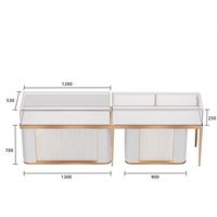 Vitrine de présentation de bijoux de luxe en acier inoxydable, bois et verre, avec logo personnalisé Shangliang, style moderne, OEM/ODM