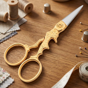 Ciseaux à broder pour lapins, ciseaux à pointe fine pour couper le fil, ciseaux de broderie, fabricant grossiste de ciseaux de travail pour la broderie - Product Image 4