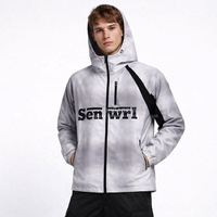 Veste coupe-vent pour homme de la marque CHIDAOREN, design oversize, fermeture éclair, impression numérique sur toute la surface
