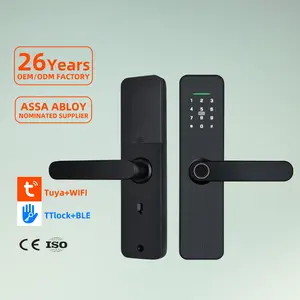 Candado Smart Lever Lock For Interior Doors Zinc Material With Card And Key Access China Wholesale Smart Home Lock