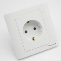 Prise murale 86 Type ABS à écran tactile, norme européenne, trois pôles avec mise à la terre, 13A 250V, indice de protection IP20, design minimaliste, facile à installer