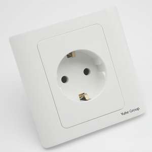 86 Type ABS Touch Panel European Standard Three Pole Grounding <b>Socket</b> 13A Wall <b>Socket</b> - Product Image 2