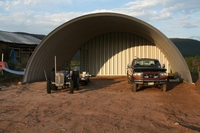 Kits de cabane Quonset et arc Bâtiment en acier Quonset Toit en métal Joint à vis Toit en métal Bâtiment Écrou et boulon Panneau Cabane Toit en métal Garage