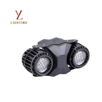 Projecteur COB 200W étanche IP65 à 2 yeux, lumière d'ambiance DMX, blinder de scène blanc chaud 5000K lumière du jour pour concerts, mariages et événements extérieurs