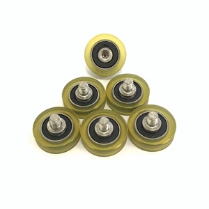 <span class=keywords><strong>Poulie</strong></span> à roulement en acier inoxydable à filetage externe pour porte et fenêtre, accessoires OEM JDYZC, roue plate silencieuse et résistante à l'usure, 30 mm DE, 6 mm - Product Image 4