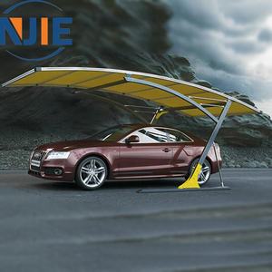 Abri de voiture moderne et simple en aluminium 20x10 pieds, imperméable, anti-UV, avec toit en arche et revêtement poudré, fabriqué en Chine - Product Image 1