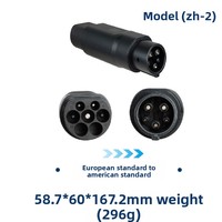 Typ2 zu Typ1 J1772 Europäischer Standard zu Amerikanischer Standard Ladeadapter Konverter Hergestellt in China