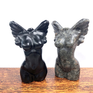 Gran oferta, diosa de obsidiana tallada, modelo de <span class=keywords><strong>Madre</strong></span> Tierra de cristal pulido para Yoga para tallar y meditar - Product Image 4