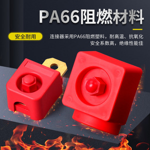 Bloc de bornes de connexion haute intensité 300A à fixation par vis rouge et noir pour pack de batteries au lithium, onduleur RV et bornes d'alimentation - Product Image 2