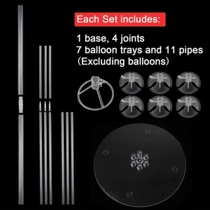 <b>Balloon</b> Stand Kit for Table <b>Balloon</b> Sticks with Base Birthday Graduation Party Decorations Wedding - Product Image 3