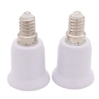 Blanc E14 à E27 Led éclairage support de lampe convertisseur vis ampoule douille adaptateur Led économie lumière halogène lampe Bases 3a 220v