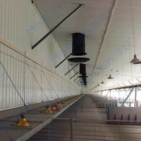 Ventilateur d'extraction optimisé pour montage au plafond, 18 pouces, 380V, 7000m³/h, pour la ventilation des toits des fermes avicoles et d'élevage