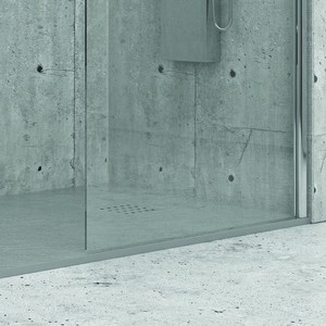 Vassoio doccia quadrato 180x90 acrilico moderno Kamalu Grey con effetto pietra impermeabile per uso esterno e alberghiero - Product Image 6