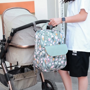<span class=keywords><strong>2024</strong></span> nuevo patrón personalizado organizador de pañales <span class=keywords><strong>Caddy</strong></span> portátil impermeable al aire libre mamá mochila bolsa moda señora estilo - Product Image 5