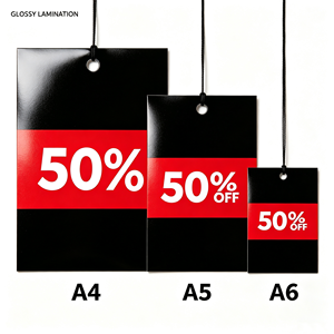Étiquettes suspendues personnalisées avec votre logo pour <span class=keywords><strong>Black</strong></span> <span class=keywords><strong>Friday</strong></span> et Cyber Monday, en carton pour vêtements, chaussures, boutiques – Offre à durée limitée - Product Image 4