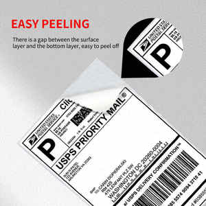 ई कॉमर्स विक्रेता गोदामों और कूरियर वितरण केंद्रों के लिए थर्मल तेल प्रमाण शिपिंग लेबल पेपर - Product Image 4