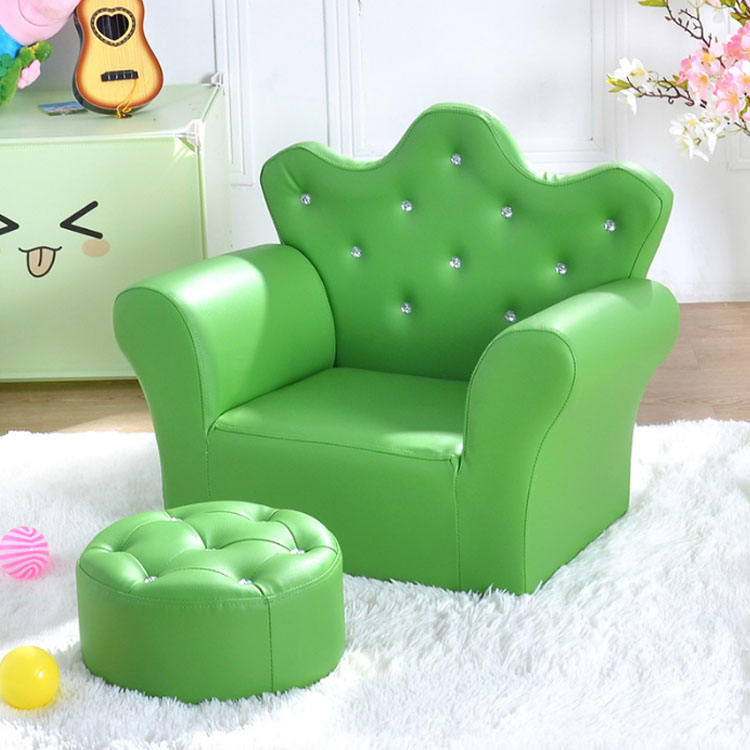 キッズ 子供 ミニソファ 王冠 クラウンデザイン 美品 キッズ 子供