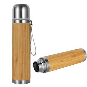 Nuovi Design Ecologici: Thermos da 17oz in Acciaio Inox di Alta Qualità con Coperchio in Bambù per <span class=keywords><strong>Acqua</strong></span>/Caffè/Tè - Product Image 6