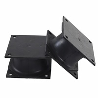 Nouvel amortisseur carré 801187 en caoutchouc naturel de haute qualité, support anti-vibration 35801187 noir pour engins de génie civil