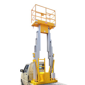 Escalera hidráulica doble vertical telescópica de 12M, precio de elevación de hombre eléctrico - Product Image 4