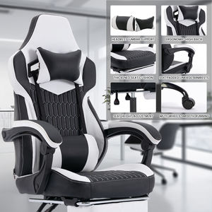 High Back <strong>Gaming</strong> <strong>Chairs</strong> PVC Leather Ergonomic Office Gamer <strong>Chair</strong> Headrest Lumbar Support Racing Style Video <strong>Gaming</strong> <strong>Chair</strong> - Product Image 4