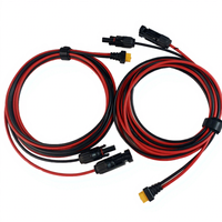 Connecteur solaire étanche IP68 vers câble adaptateur mâle femelle XT60 pour système d'alimentation solaire (14AWG/16AWG)