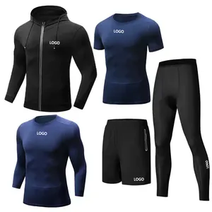 Akilex Custom Uw Eigen Oem Design Hoge Kwaliteit Slim Fit Sportkleding Joggingpakken Heren Sportkleding Trainingspak Gym Fitness Sets