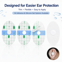 Autocollants imperméables pour les oreilles, en coton rembourré, film PU auto-adhésif pour la natation, la douche, le bain, pour garder les oreilles au sec