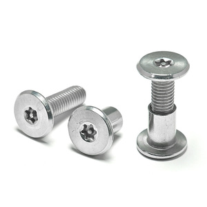 Offre Spéciale acier inoxydable laiton Chicago livre vis en cuir goupille <span class=keywords><strong>Torx</strong></span> chanfreiné tête plate mâle femelle vis fabricant direct - Product Image 4