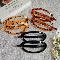 Pince à cheveux de luxe élégante en strass semi-circulaire, grande pince à cheveux en forme de demi-lune D en PC, accessoires de coiffure scintillants pour femmes