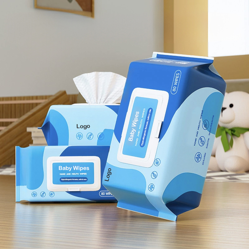 Biodegradable Bamboo Material Natural Organic Baby Cleaning Wipes Customized Fragrance Alcohol Free Pure Water Baby Wipes
