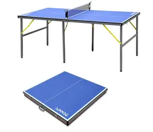 6 X3ft mittelgroße Tischtennis platten-Tragbares Tischtennis-Tischs piel für Erwachsene/Jugendliche im Innen-und Außenbereich
