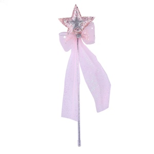 Varita de estrella con purpurina para niñas, varita mágica de princesa para fiesta, accesorios de Cosplay de princesa - Product Image 1