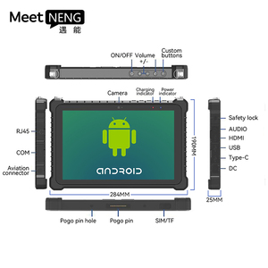 F6-08Z 10 8inch Windows công nghiệp gồ ghề <span class=keywords><strong>Tablet</strong></span> PC 12000 mha NFC <span class=keywords><strong>Android</strong></span> gồ ghề máy tính bảng I7 <span class=keywords><strong>IP67</strong></span> không thấm nước 4G 10 "gồ ghề máy tính bảng - Product Image 3