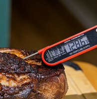 Termometer pemanggang BBQ, Digital dapur BBQ termometer makanan kelas baja tahan karat pemeriksaan asap makanan daging