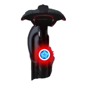 Luz LED trasera para casco de ciclismo, linterna de luz trasera para bicicleta, resistente al agua, recargable vía USB, luz trasera de seguridad para montar en bicicleta