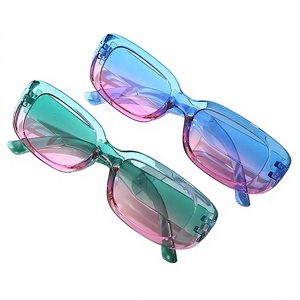 2026 Trendy Retro Square <b>Sunglasses</b> Candy <b>Gradient</b> Color Women Fashion Novelty Shades Y2K square <b>sunglasses</b> - Product Image 1