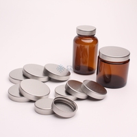 Capuchon métallique 38/400 45/400 53/400 58/400 70/400 Or Noir Mat, Couvercle en fer blanc Unishell pour bouteille et pot avec joint thermoscellable