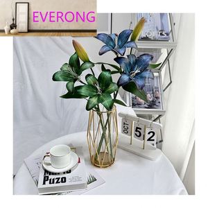 Nuovo Design Taotao 2 Fiori Un Solo Bocciolo Piccolo Giglio Stampa 3D Decorazione Casa Matrimonio - Product Image 2