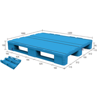 Vente en gros Palettes plastiques européennes HDPE Palettes tubes acier Palettes plastiques industrielles 3 canaux