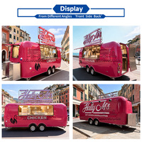 Mobiler Kommerzieller Food-Trailer Burger-Food-Trailer Pizza Hot Dog Fast-Food-Street-Truck mit Voll Ausgestatteter Küche