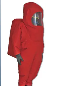 Semua dalam satu kap kualitas tinggi perlindungan Cryo satu bagian pakaian keselamatan suhu rendah setelan pemadam kebakaran dengan Nitrogen cair