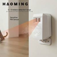 Sensor Gerak PIR Alarm Suara MP3 Pengumuman Suara Kustom Detektor Keamanan PIR Keras 90-110dB Alarm Selamat Datang dengan Kartu TF