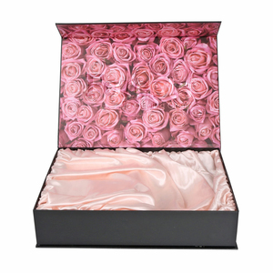 Luxury Cute Custom Box White Pink Black Packaging Garment Clothing Gift Boxes With Magnetic Lid