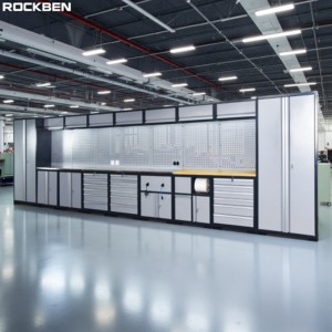 Сверхмощный шкаф для инструментов ROCKBEN, гаражные шкафы для хранения, из нержавеющей стали, промышленный органайзер для инструментов - Product Image 1