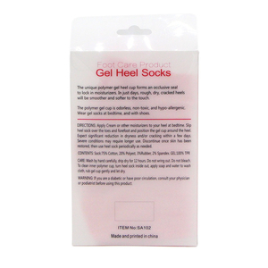 Wholesale Factory Price Gel <strong>Moisturizing</strong> Heel <strong>Socks</strong> for Cracked Dry Heels Silicone <strong>Socks</strong> - Product Image 3