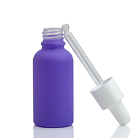 Flacon compte-gouttes en verre givré noir mat rose imprimé sur mesure 1 oz 50 ml 100 ml 10 ml 30 ml pour les gouttes pour les yeux et le nettoyant facial