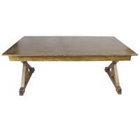 Table de ferme rustique en bois Table à manger pliante pour mariage