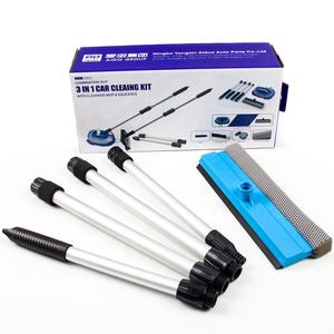 Foheel — éponge de nettoyage de vitres et de voiture, <span class=keywords><strong>raclette</strong></span> télescopique originale avec éponge pour sécher les vitres de la voiture, la douche et le verre - Product Image 1