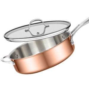 Bán buôn thiết kế mới 9 cái đồng chậu nấu ăn thép không gỉ <span class=keywords><strong>Cookware</strong></span> sets cổ điển kim loại phong cách - Product Image 2